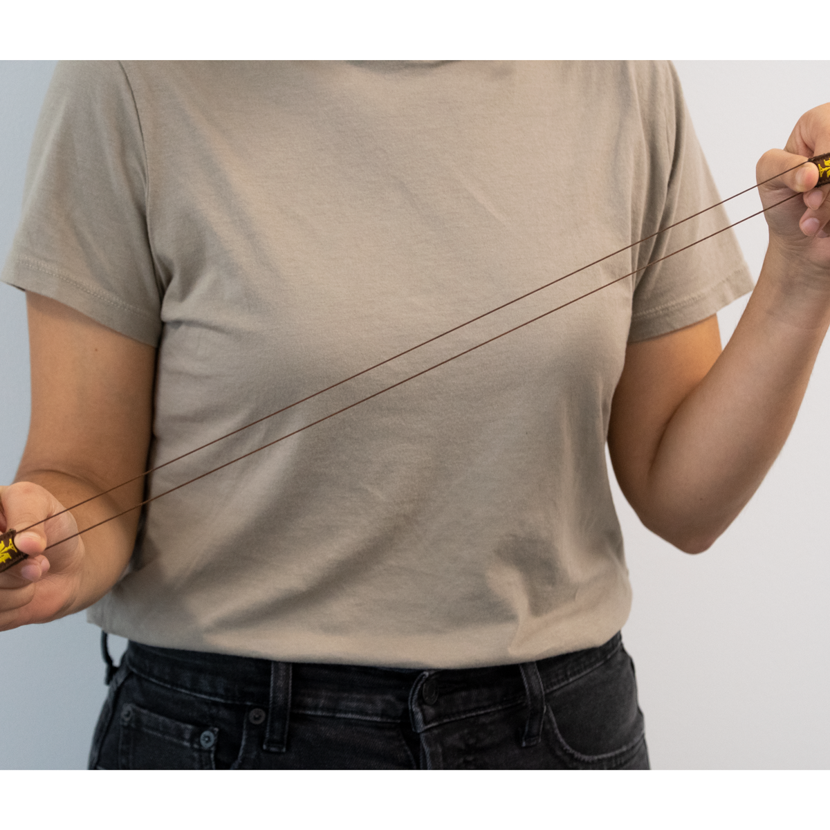 Premium Brown Scapular, Brown & Gold (Mini) - scapulars.com®